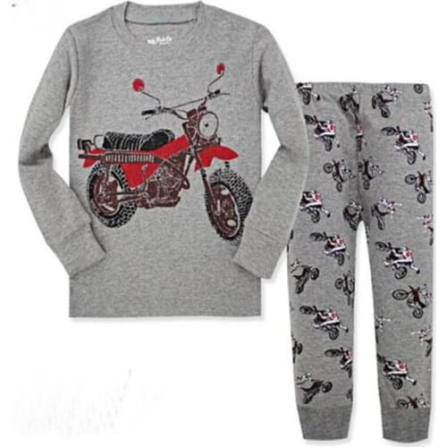 New Children Pijamas Sleepwear Girls Cartoon Pajamas Printing Boys Kids T-Shirt+Pants Clothes Sets Baby Pyjama Leisure Wear