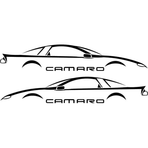 For Camaro Fbody Window Decal, Fits 93-02, 40+ Colors Available! x 2 Decals