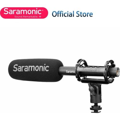 Saramonic Soundbird T3 Cardioid Shotgun Microphone Broadcast-quality for ENG, Filmmaking, Field Recording, Sound Design Camera