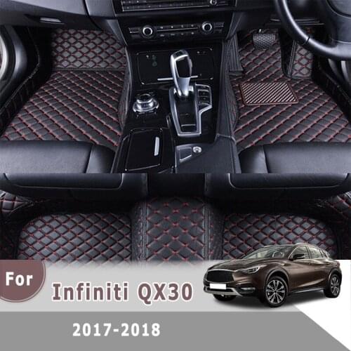 RHD Carpets For Infiniti QX30 2017 2018 Car Floor Mats Custom Covers Automobiles Foot Pads Rugs Waterproof Parts Pedal