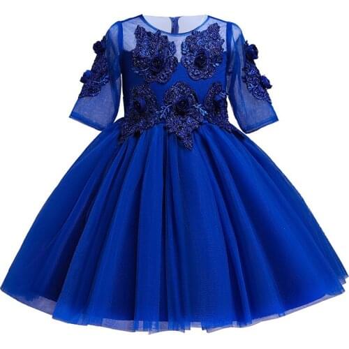 Baby Girl Princess Lace Tutu Dress Baby Girl Wedding Gown Infant Bow Party Vestidos for Baby 2 Years Birthday Dresses For Girls