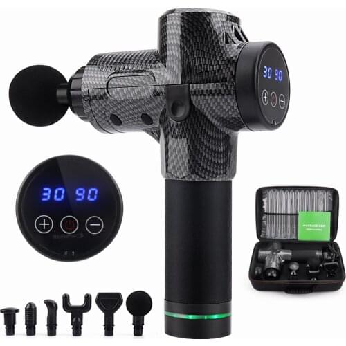 Massage Gun LCD Display Deep Muscle Massager Muscle Pain Body Neck Massage Exercising Relaxation Slimming Shaping Relief Tools