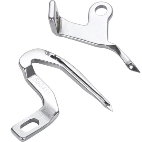 Metal Sewing Machine Looper Upper 550568 Lower 550411 For Singer / Consew / Pfaff Sergers Curved Needle Sewing Machine Accessory