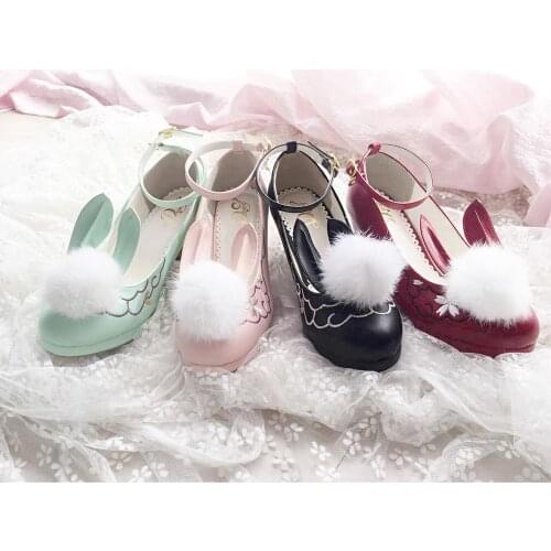 2020 New Japanese Style College Student Shoes Cosplay Lolita Shoes for Women/Girl Fashion High Heel Shoes Size 34-40