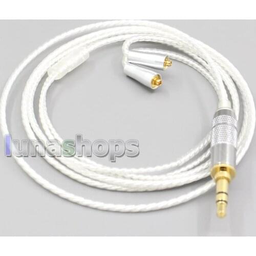 LN007032 Hi-Res Silver Plated 7N OCC Earphone Cable For Westone W40 W50 W60 UM10 UM20 UM30 UM40 UM50 Pro
