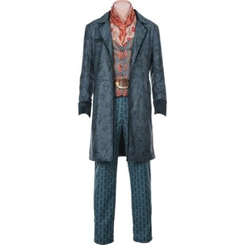 Dolittle Shirt Vest Coat Pants Scarf Belt The Voyage Of Goth Men Cosplay Costume Halloween Alternative Clothing Christmas шарф