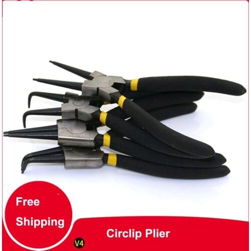 Circlip Plier Snap Ring Plier Spring Pliers Internal External Curved Straight Tip Circlip Snap Ring Plier