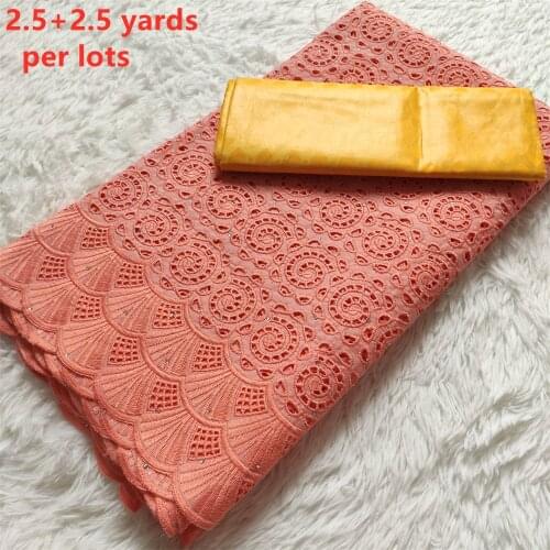 Swiss Voile In Switzerland 2021 Top Quality Bazin Riche Lace 2.5+2.5 Yards Unique Design 100% Cotton Dry Laces Materials HZ1121