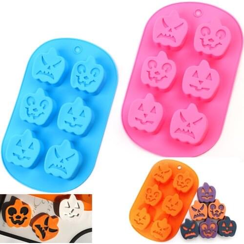 Cake Mold Silicone Mold For Spap Candy Chocolate Mold Cake Decoration Tools Dropper DIY Halloween Pumpkin Grimace mold