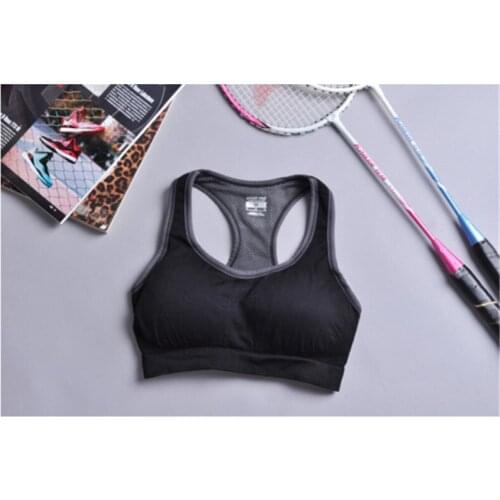 Cute sports bras Full Cup Yoga Sports bra running female wearing bras Racerback Seamless fitness bustier For Busty girls 7 color