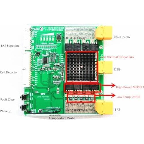 6-15S 50A 3.7V Li-ion BMS/Ternary lithium battery management system/ battery energy storage system