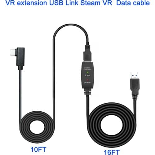 Type A to C USB Extension Cable Data Line for Oculus Quest Link Steam VR Accessories 8M/26FT VR Extension Cable USB Line
