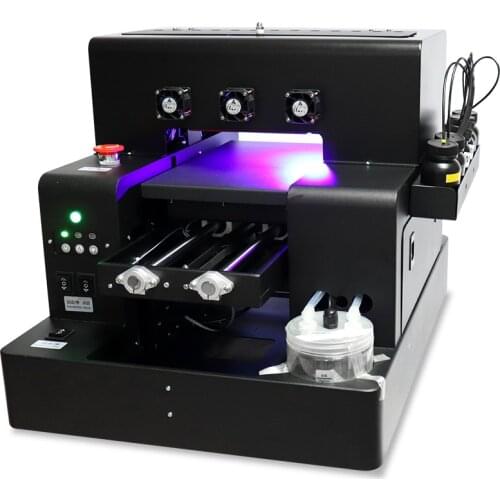 A4 UV Printer With Varnish Automatic Multifunction UV Printer Automatic UV Inkjet Flatbed Printing Machine For Epson L805