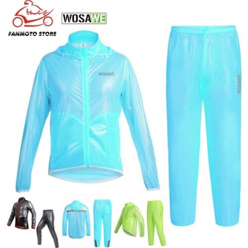 WOSAWE Windproof Cycling Motorcycle Jackets Professional Windbreak Shirts Jacket Bicycle Cycling Wind Coat Cycle Wear Rain Coats