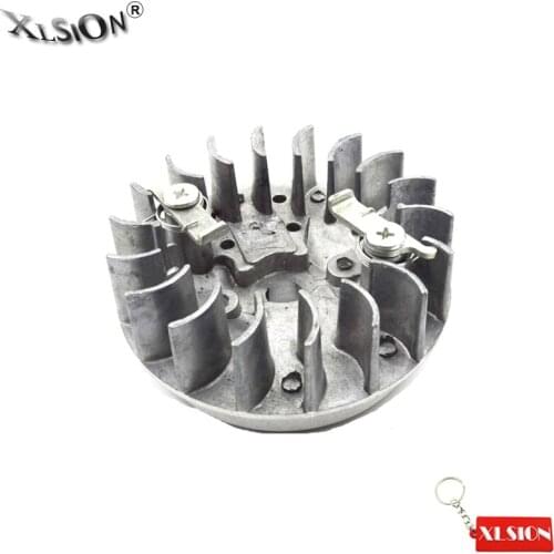XLSION Aftermarket Easy Pull Starter Flywheel For 47cc 49cc Pocket Bike Minimoto Mini Dirt Bike Quad ATV
