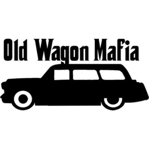 13cm*6.3cm Car Styling Wagon Mafia OLD Funny Vinyl Car Window Stickers C5-1165