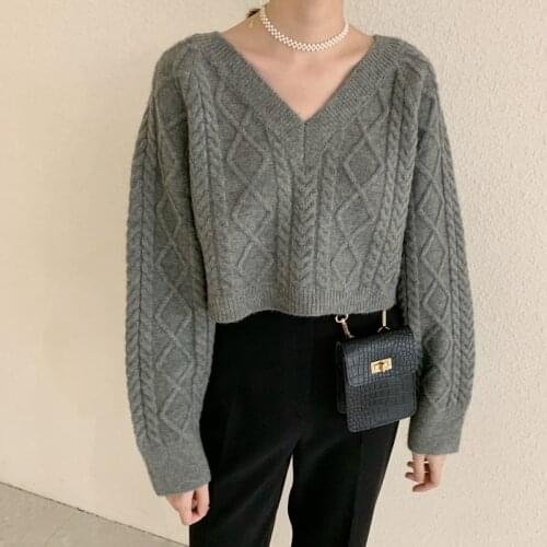 2021 Women Clothing Female Sweater Women Winter Pullover Knitting Overszie Tops Loose Sweaters Knitted Outerwear Dropshipping