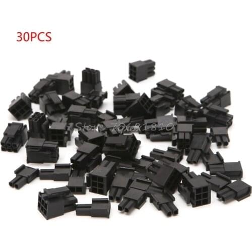 30 Pcs 4.2mm 6+2 Pin Male Power Connector Plastic Shell For PC Graphics Card PCI-E New Whosale&Dropship