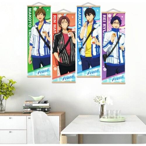 Anime Free! Iwatobi Swim Club Poster Anime Posters Canvas Painting Wall Art Decor Painting Home Decor Anime Picture Room Decor
