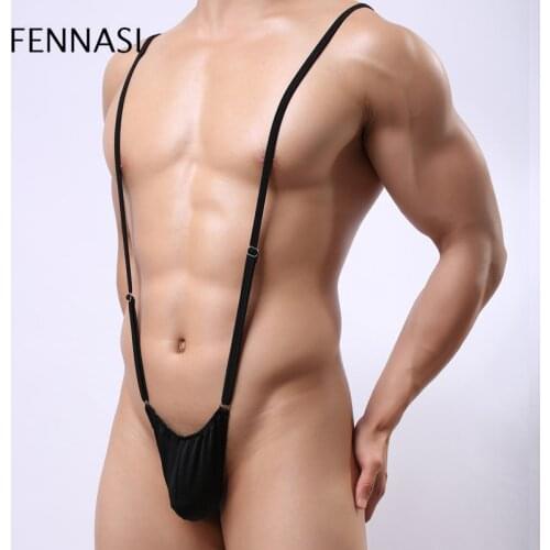 FANNASI Erotic Lingerie Sex One Piece Thong T Trousers U Convex Pocket Design American Apparel Nearly Naked Hollow clothing