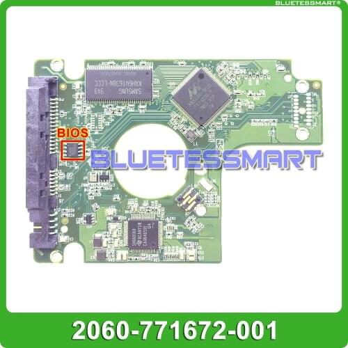 HDD PCB printed circuit board 2060-771672-001 REV A/P1 for WD 2.5 inch SATA hard drive repair data recovery