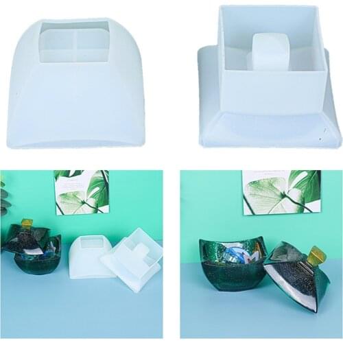 Box Bottom + Box Lid Silicone DIY Epoxy Mold for Quartet Storage Box