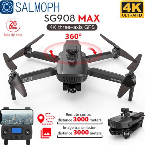 SG908 GPS Drone with 4K HD Camera 3-Axis Gimbal WiFi FPV Profesional Dron Foldable Quadcopter distance 1.2km VS SG906 PRO 2 MAX