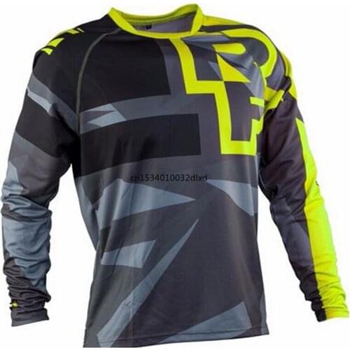 Mens Downhill Jerseys RACE FACE Mountain Bike MTB Shirts Offroad DH Motorcycle Jersey Motocross Sportwear Clothing FXR