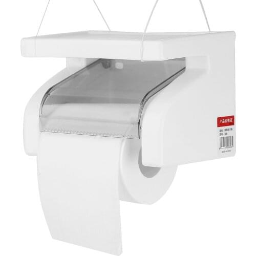 New Wall Mount Toilet Paper Holder Waterproof Mobile Phone Storage Shelf Toilet Paper Storage Rack Tissue Bathroom Box