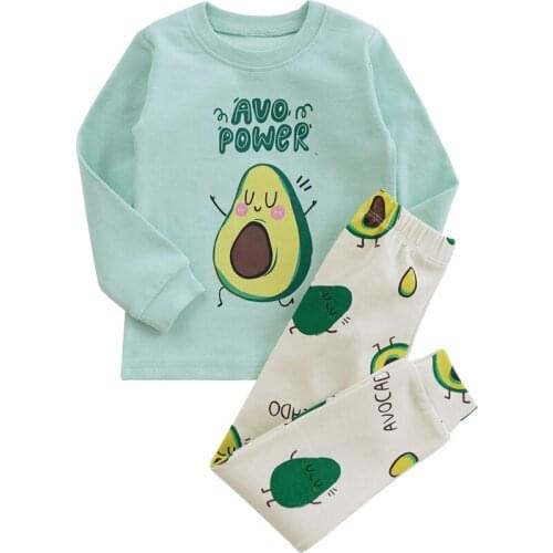 IYEAL Baby Kids Pajamas Sets Cotton Boys Sleepwear Suit Autumn Girls Pajamas Long Sleeve Pyjamas Tops+Pants Children Clothing