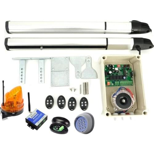DC24V Swing gate actuator Door/ Gate Opener Home Gate Signal lamp, photocells ,gsm,keypad optional Remote control for gate