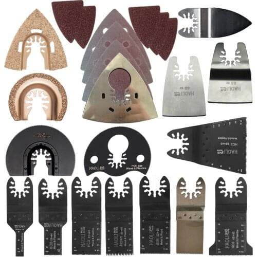 Retail 66 pcs oscillating tool saw blade accessories for multifunction electric tool as Fein power tool etc wood metal cutting
