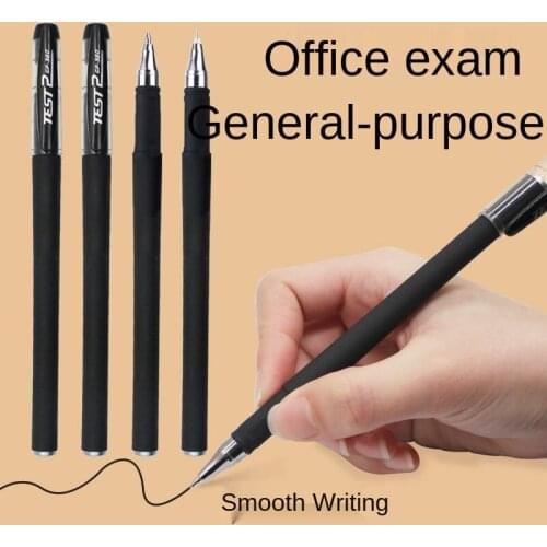 Frosted gel pen black bullet carbon pen water-based pen student stationery needle pen office supplies 0.5mm