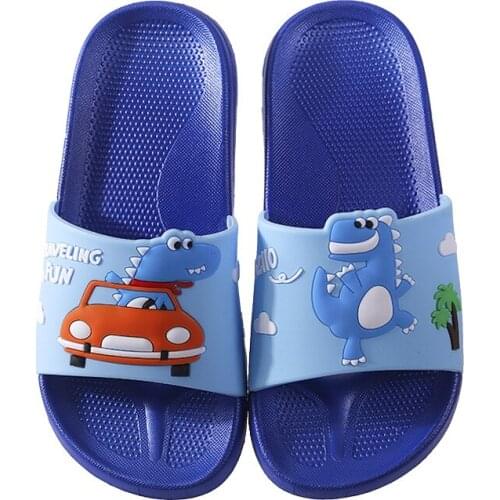 Child Slippers Boys Girls Summer Kids Fun Cartoon Home Shoes Non-Slip Beach Sandals Toddler Indoor Slippers Baby Flip Flops