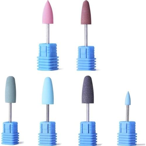 Nail Art Drill Bit Dead Skin Removal Silicone Grinding Stone Head Manicure Tool