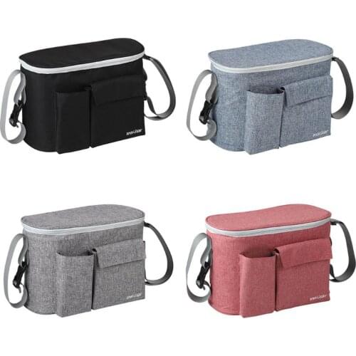 Baby Stroller Bag Diaper Organizer Travel Pushchair Hanging Milk Bottle Bag Mommy Bag Pram Accessories