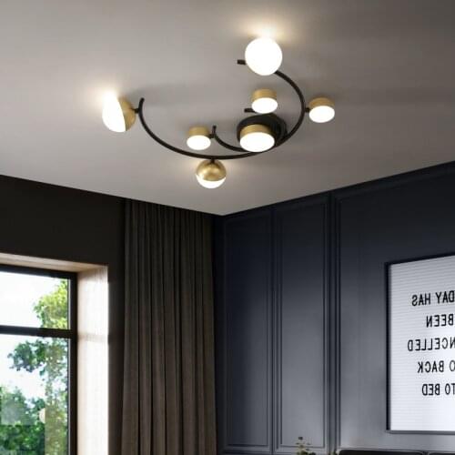 Led Ceiling Chandelier Modern Luxury for Living Dining Room Study Black Gold Kitchen Bedroom Hanging Lamp Acrylic Decor Lighting