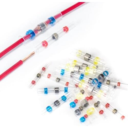 10/50PCS Waterproof Welding Heat Shrinkable Wire Connector Soldering Sleeve Wire Terminal Kit Marine Insulation