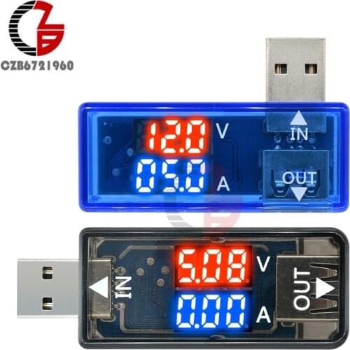 5V USB Tester LED Digital Voltmeter Ammeter Power Charger Doctor Bank Indicator Voltage Current Meter Volt Amp Tester Detector