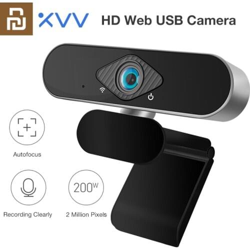 Youpin Xiaovv 1080P Web Camera Built-in Noise Reduction Microphone Auto Focus Conference Digital USB Computer Cam Webcast Live