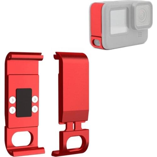 Battery Protective Cover For GoPro Hero 9 Black Action Camera USB Type C Charging Port Aluminum Alloy Case Lid For Go Pro 9