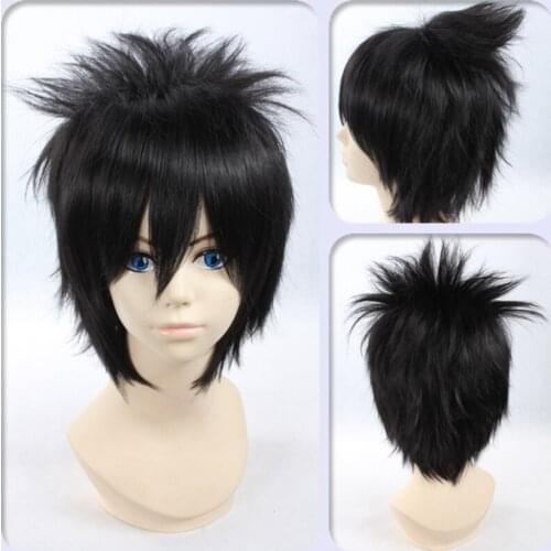 1pcs Anime Fairy Tail Gray Fullbuster Wig Cosplay Costume Decor Prop Synthetic Hair for Men Boy Halloween Party Gift