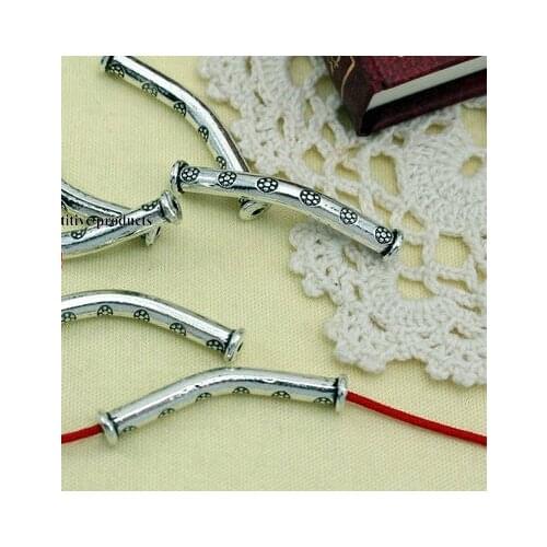 10pcs/lot Tibetan Silver spacer tube Loose Bead Spacer Beads Connectors for DIY Jewelry Making bracelet fgh5s
