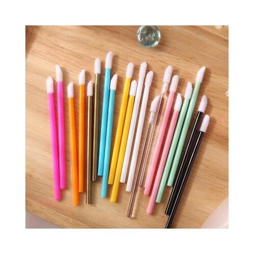 1000pcs Disposable Make Up Lip Brush Lipstick Gloss Wands Applicator Makeups Lip Brushes Portable Extension Cosmetic Beauty Tool