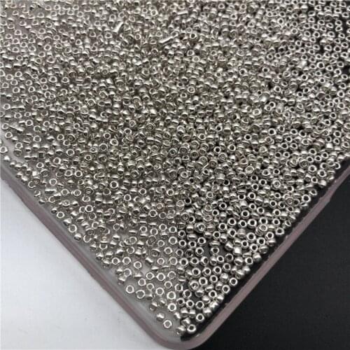 1200pcs/20g/Lot 2mm Top Glass Loose Plating Color Seed Spacer Beads Jewelry Making DIY, Women Kids Garment Accessories