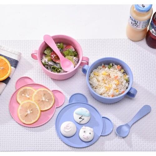 2pc Cartoon Small Chips Snacks Dishware Dishes Children Dinner Plate Lovely Dish eco-friendly dinnerware