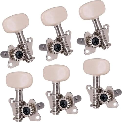 6pcs 3L3R Open Gear Guitar Tuners for Acoustic Classical Guitar Musical Part
