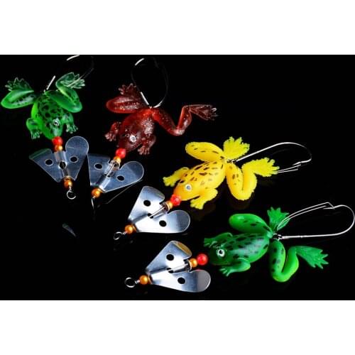 80pcs/lot Hot Frogs Fishing Lure Kit Rubber Soft Fishing Lures with Hook Bass Spoon Lures For Carp Fishing Accessories Pesca