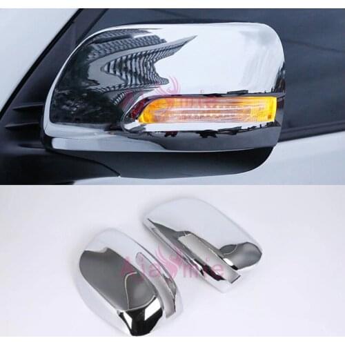 Accessories For Toyota Land Cruiser 150 Prado LC150 FJ150 2010-2018 Door Mirror Cover Overlay Panel Trim Chrome Car-Styling