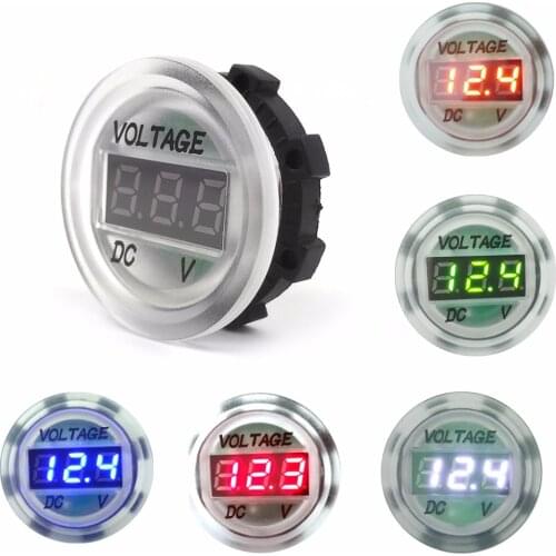 Car Motorcycle DC 5V-48V LED Panel Digital Voltage Meter Display Voltmeter Type4 Tester Tools